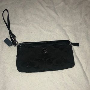 Black Coach Wristlet